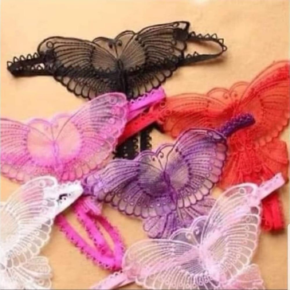 Sexy Butterfly Lace Thongs 6 Count